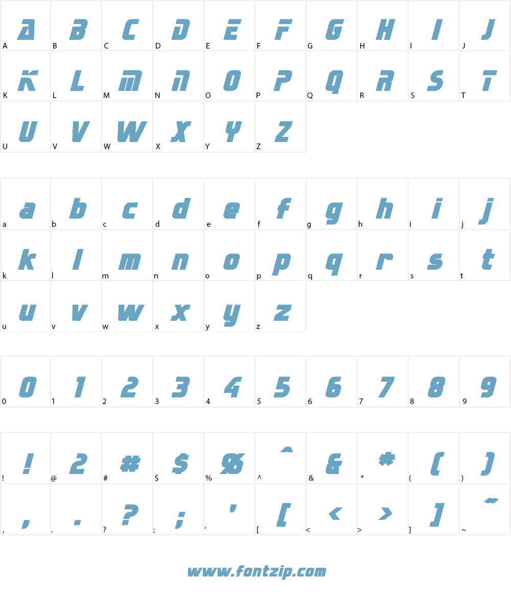 Sternbach Font Character
